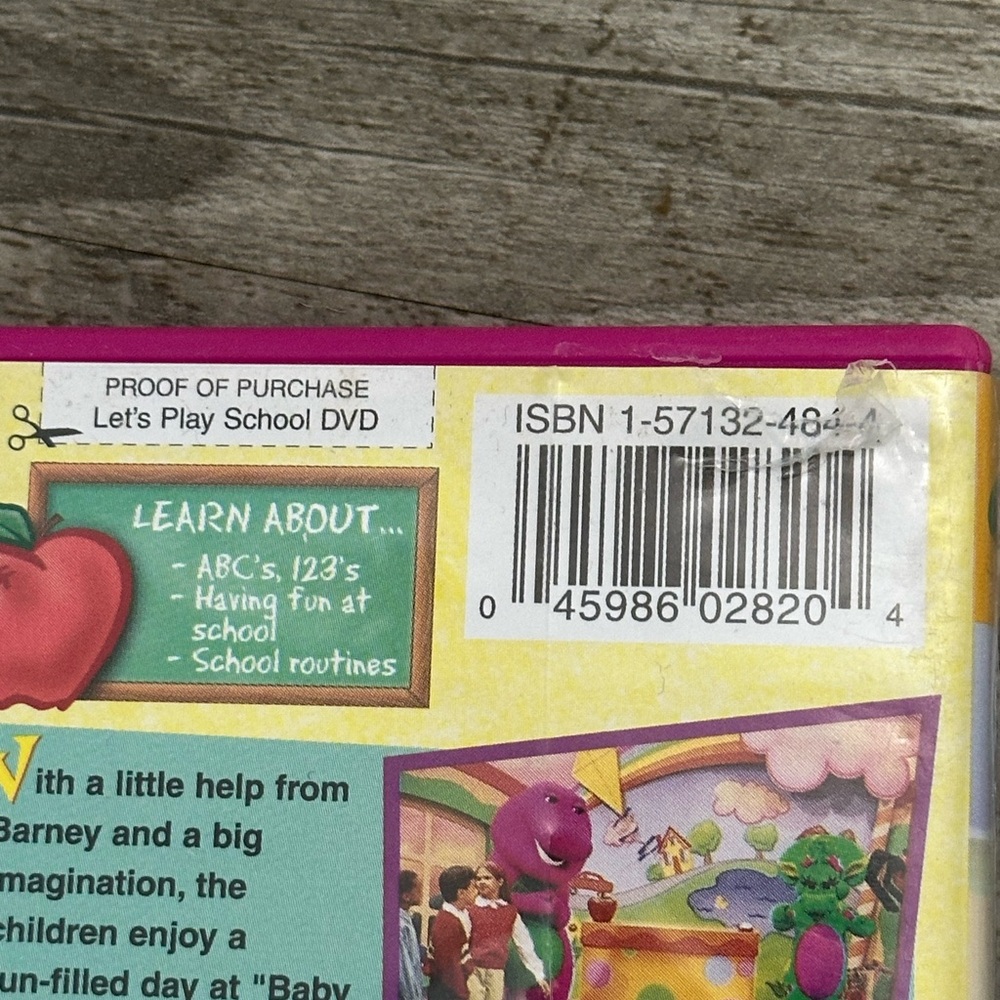 Barney Let’s Play School DVD Children’s TV Programs PBS Kids Baby Bop BJ Songs - Picture 3 of 5
